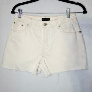 House of Harlow 1960 Size 25 Cream High Rise Mom Shorts